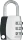 ABUS 155/30 silber, Zahlenschloss (308895)