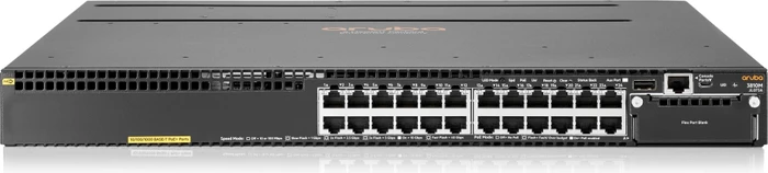 HPE Aruba 3810M 24G Rackmount Gigabit Managed Stacking Switch, 24x RJ-45, 1x Erweiterungsslot, PoE+