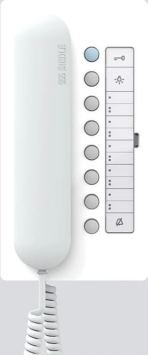 Siedle Türsprechanlage BTC 850-02 WH/W Hochglanz weiß, Innenstation