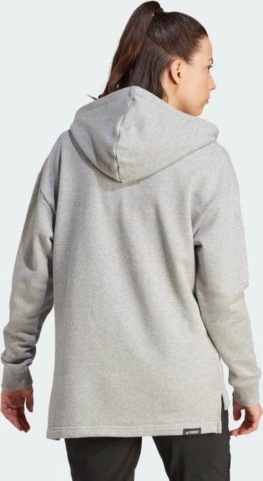 adidas Terrex Logo Hoodie medium grey heather (Damen)