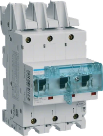 Hager SLS-Schalter 3 polig E-Charakteristik 100A für Sammelschiene QuickConnect