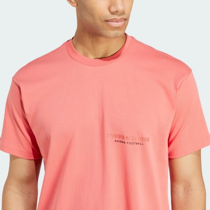 adidas Fußballliebe Graphic T-Shirt kurzarm preloved scarlet (Herren)