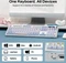 Epomaker TH108 V2 Pro Wireless, Blue White, LEDs RGB, hot-swap, Epomaker Sea Salt Silent V2, USB/Bluetooth, US Vorschaubild