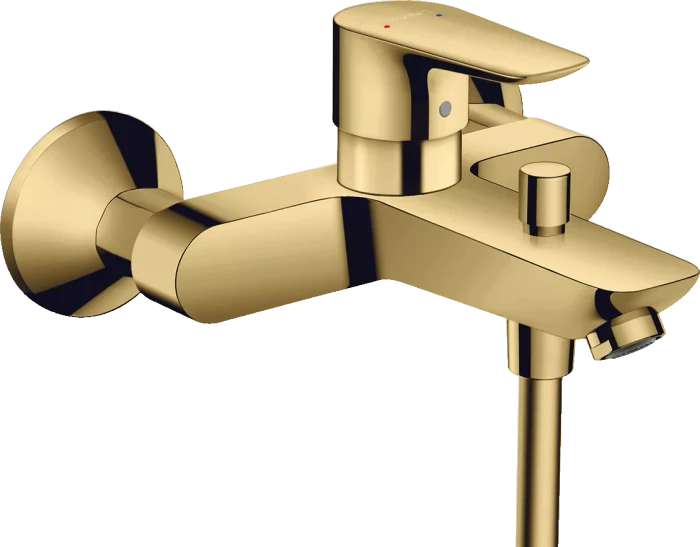 Hansgrohe Talis E Einhebel-Wannenmischer Aufputz polished goldoptik
