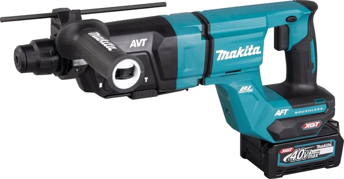 Makita HR007GM202 XGT Akku-Bohr-/Meißelhammer inkl. Koffer + 2 Akkus 4.0Ah + Absaugeinheit
