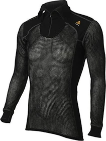 Aclima WoolNet Original Poloshirt langarm jet black (Herren)