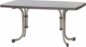 Sieger Boulevard mecalit-Pro Klapptisch 150x90cm champagner/schieferdekor mocca