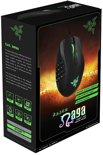 Razer Naga 2014 Expert MMO Gaming Mouse, USB