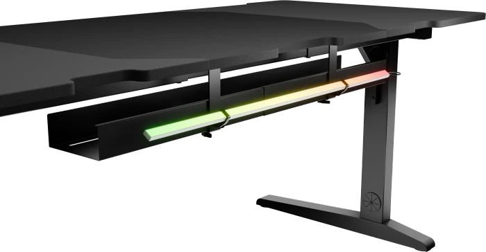Genesis Holm Modular RGB Schreibtisch 180x75cm schwarz/schwarz