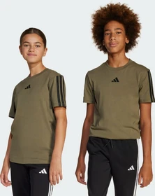 adidas Essentials T-Shirt kurzarm olive strata/black (Junior)