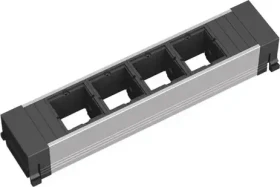 Bachmann Slide/Conference/Top Frame, 4-fach, 4x Custom, Steckdoseneinheit