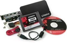 Kingston SSDNow V+ Drive - Bundle - 128GB, 2.5" / SATA 3Gb/s