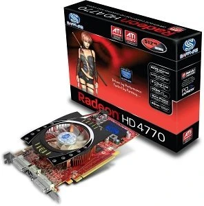Sapphire Radeon HD 4770, 512MB GDDR5, 2x DVI, S-Video, full retail