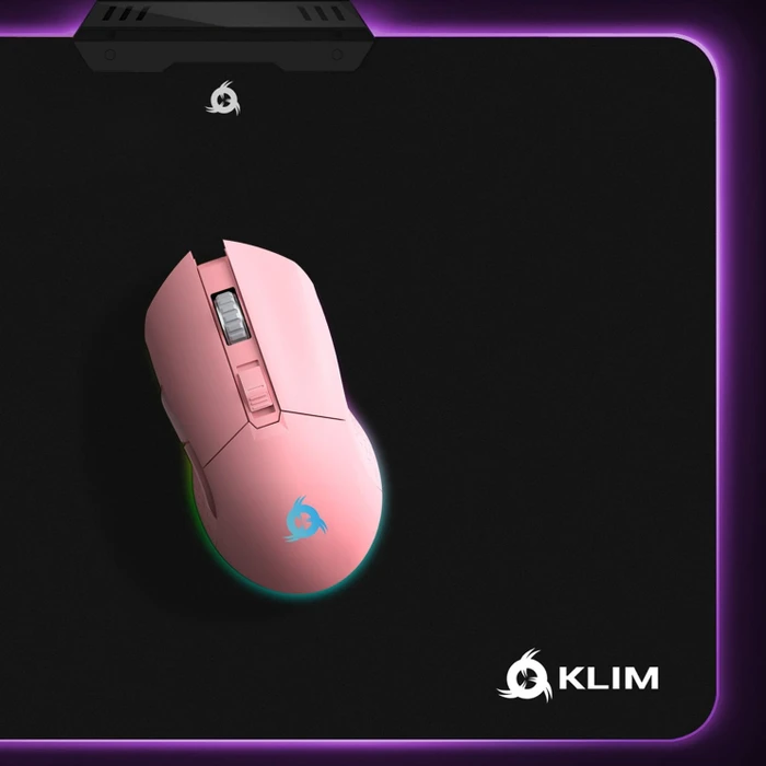 Klim Blaze Rechargeable Wireless Gaming Mouse rosa, USB