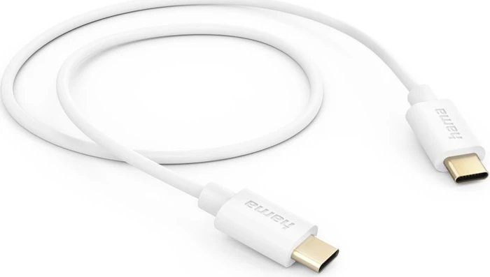 Hama Ladekabel USB-C/USB-C 1m weiß