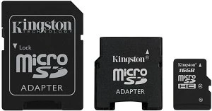 Kingston 16GB, Class 4