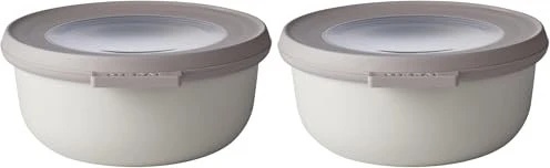 Mepal Multischüssel Cirqula rund Aufbewahrungsbehälter 500ml nordic white
