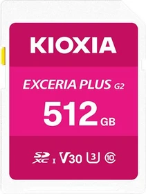 KIOXIA EXCERIA PLUS G2 R100/W90 512GB, UHS-I U3, Class 10
