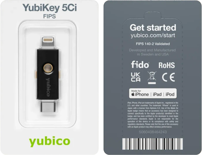 Yubico YubiKey 5Ci FIPS, USB-C/Lightning, 1 Stück