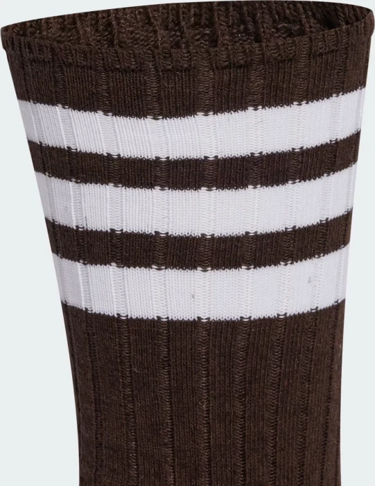 adidas Ribbed Crew Socken trace khaki/dark brown, 2 Paare
