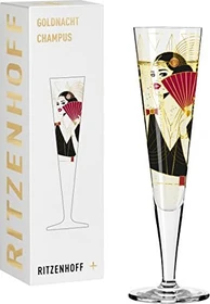 Ritzenhoff Goldnacht Champagnerglas von Samy Halim 205ml