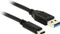 DeLOCK USB 3.1 Adapterkabel, USB-C 3.1 [Stecker]/USB-A 3.1 [Stecker] schwarz, 0.5m Vorschaubild