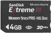 SanDisk Extreme III Memory Stick PRO-HG Duo 4GB