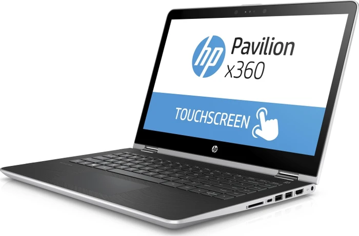 HP Pavilion x360 14-ba088ng, grau, Core i3-7130U, 8GB RAM, 256GB SSD, DE
