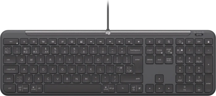 Logitech MK620 Signature Slim Wired Combo for Business Graphite, USB-C, UK