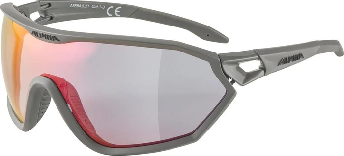 Alpina S-Way QV moon-grey matt/quattro varioflex mirror rainbow