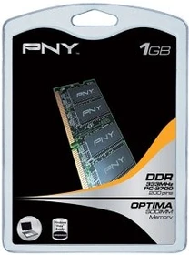 PNY Optima SO-DIMM 1GB, DDR-333, CL2.5