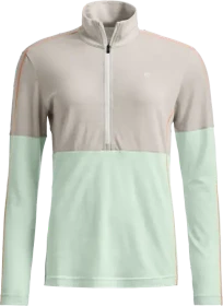 Ortovox 185 Rock'n'Wool Zip Neck Funktionsshirt langarm white tea (Damen)