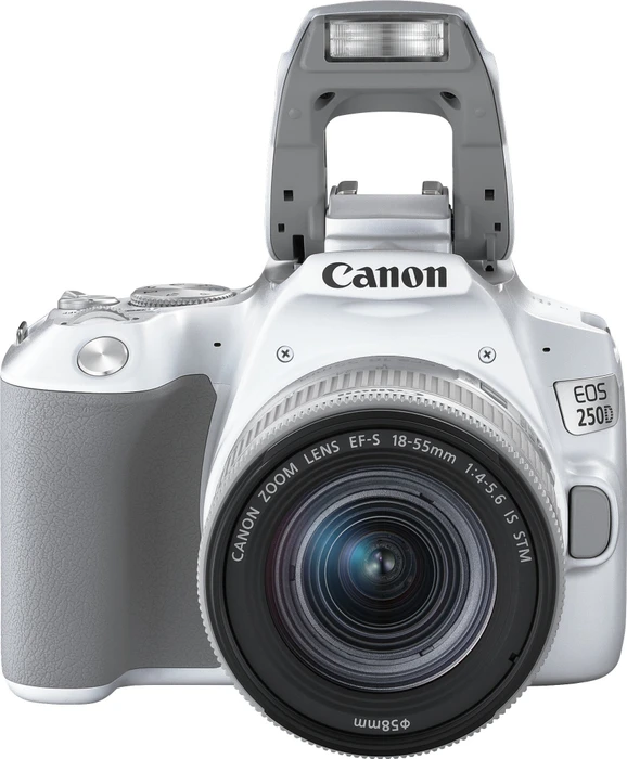 Canon EOS 250D weiß mit Objektiv EF-S 18-55mm 4.0-5.6
