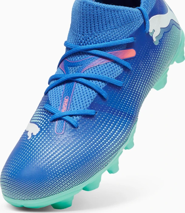 Puma Future 7 Match FG/AG bluemazing/puma white/electric peppermint (Junior)