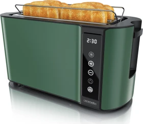 Arendo 307805 Frukost Touch Doppel-Langschlitz-Toaster grün