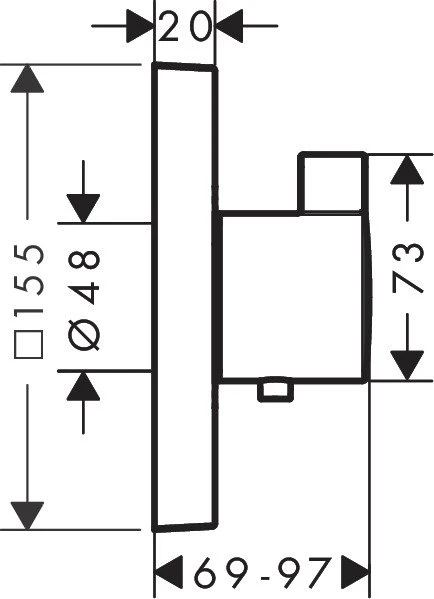 Hansgrohe ShowerSelect Thermostat HighFlow Unterputz chrom