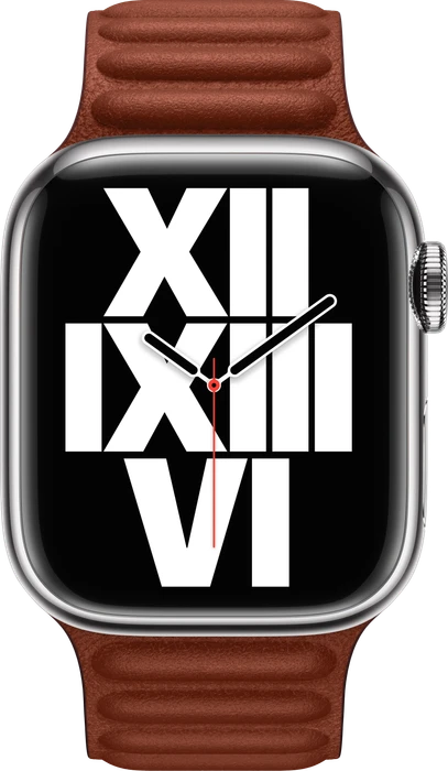 Apple Lederarmband mit Endstück M/L für Apple Watch 41mm Umbra