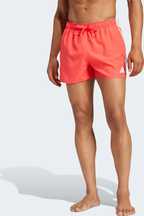 adidas 3-Streifen 3-Inch Badeshorts semi lucid red/white (Herren)