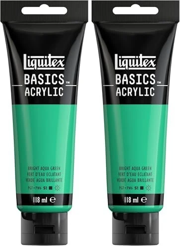 Liquitex Basics Acrylic bright aqua green, 118ml
