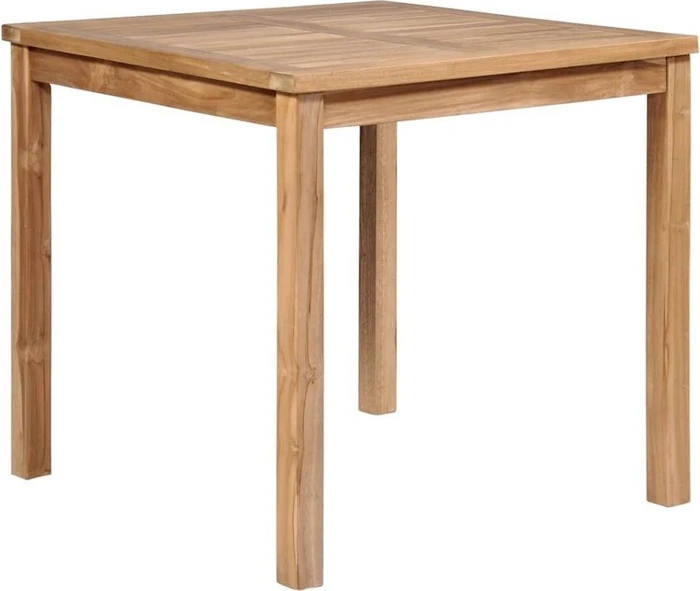 vidaXL Gartentisch Massivholz 80x80cm