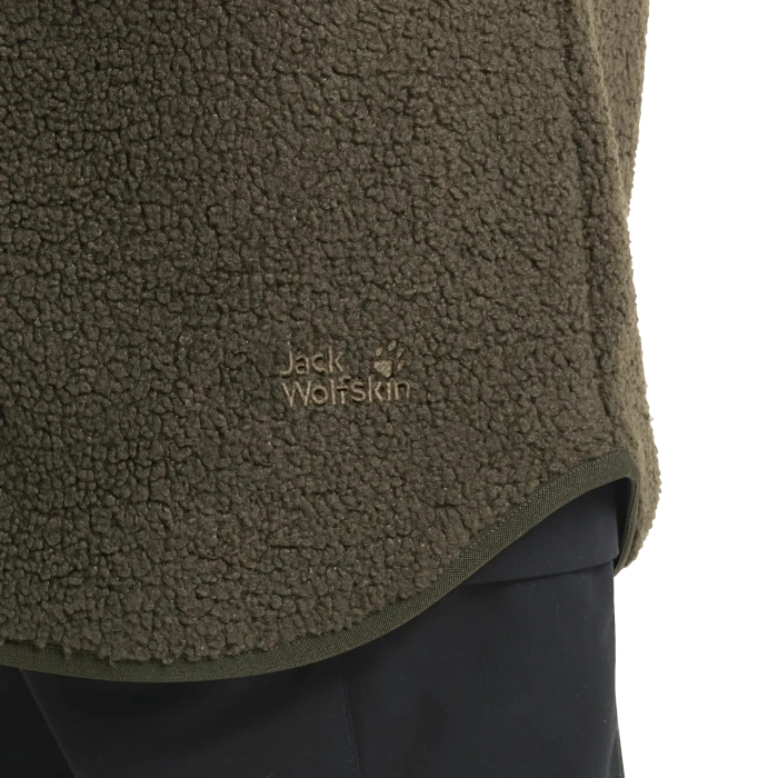Jack Wolfskin High Curl Coat Funktionsmantel obsidian moss (Junior)