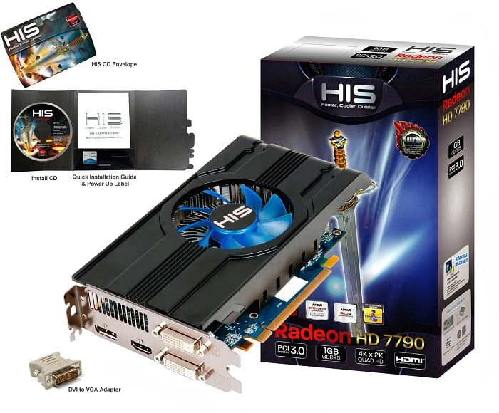 HIS Radeon HD 7790 iCooler Turbo, 1GB GDDR5, 2x DVI, HDMI, DP
