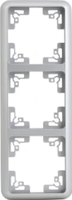 uniTEC MONTREAL Serie 503 Abdeckrahmen 3-fach, silber