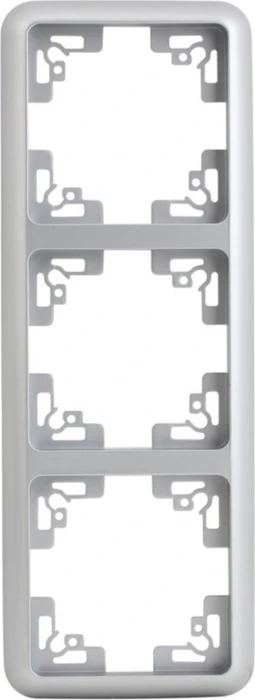 uniTEC MONTREAL Serie 503 Abdeckrahmen 3-fach, silber