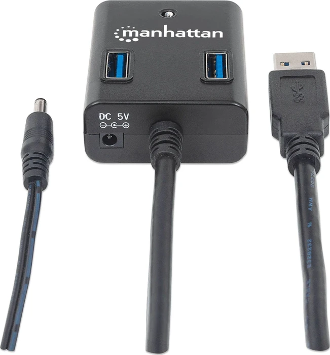 Manhattan USB-Hub, 4x USB-A 3.0, USB-A 3.0 [Stecker]
