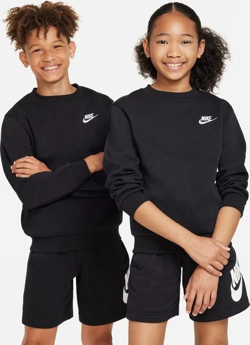 Nike Sportswear Club Fleece Sweatshirt schwarz/weiß (Junior)