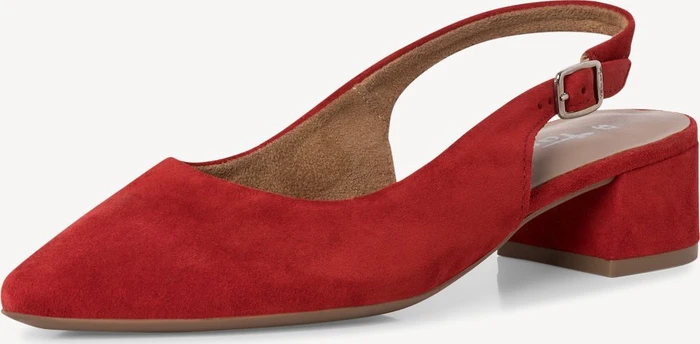 Tamaris Leder Slingpumps rot (Damen)