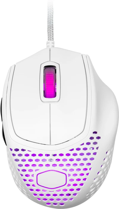 Cooler Master MasterMouse MM720 RGB Gaming Maus weiß matt, USB