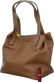 Tom Tailor Miri L mit Logo-Badge Shopper cognac