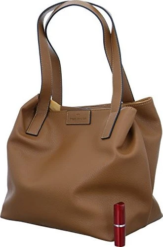 Tom Tailor Miri L mit Logo-Badge Shopper cognac